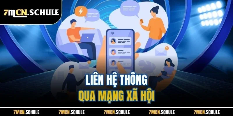 Liên Hệ 7M 3 Liên hệ thông qua mạng xã hội